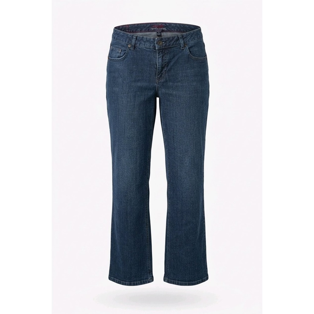 Tommy Hilfiger Womens Bootcut Jeans Size 16R Blue Medium Wash Denim Regular Fit